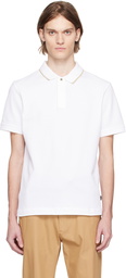 BOSS White Bonded Polo