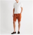 Beams F - Cotton Drawstring Shorts - Orange