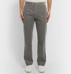 The Row - Grey Walker Cotton and Cashmere-Blend Corduroy Trousers - Gray