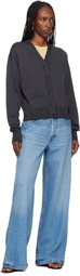 JACQUEMUS Gray 'Le Cardigan Brode' Cardigan