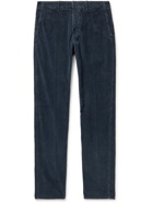 Incotex - Slim-Fit Cotton-Blend Corduroy Trousers - Blue