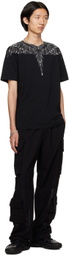 Marcelo Burlon County of Milan Black Printed T-Shirt