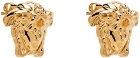 Versace Gold Medusa Head Earrings