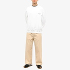 Wooyoungmi Men's Box Logo Crew Sweat in White