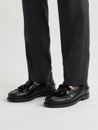 Tod's - Polished-Leather Tasselled Loafers - Black
