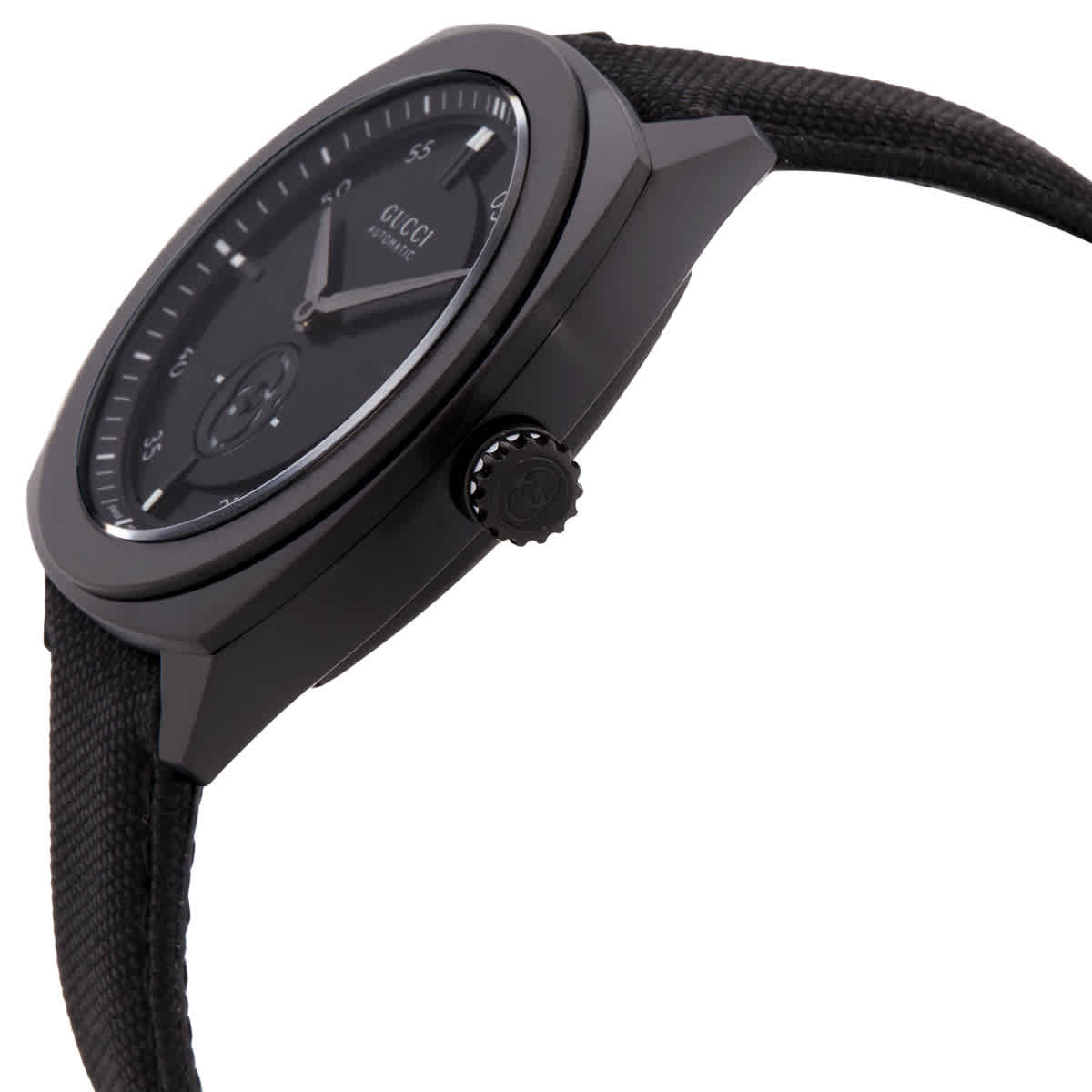 Gucci Interlocking G Automatic Black Dial Mens Watch YA142330