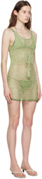 Akoia Green Lapis Minidress