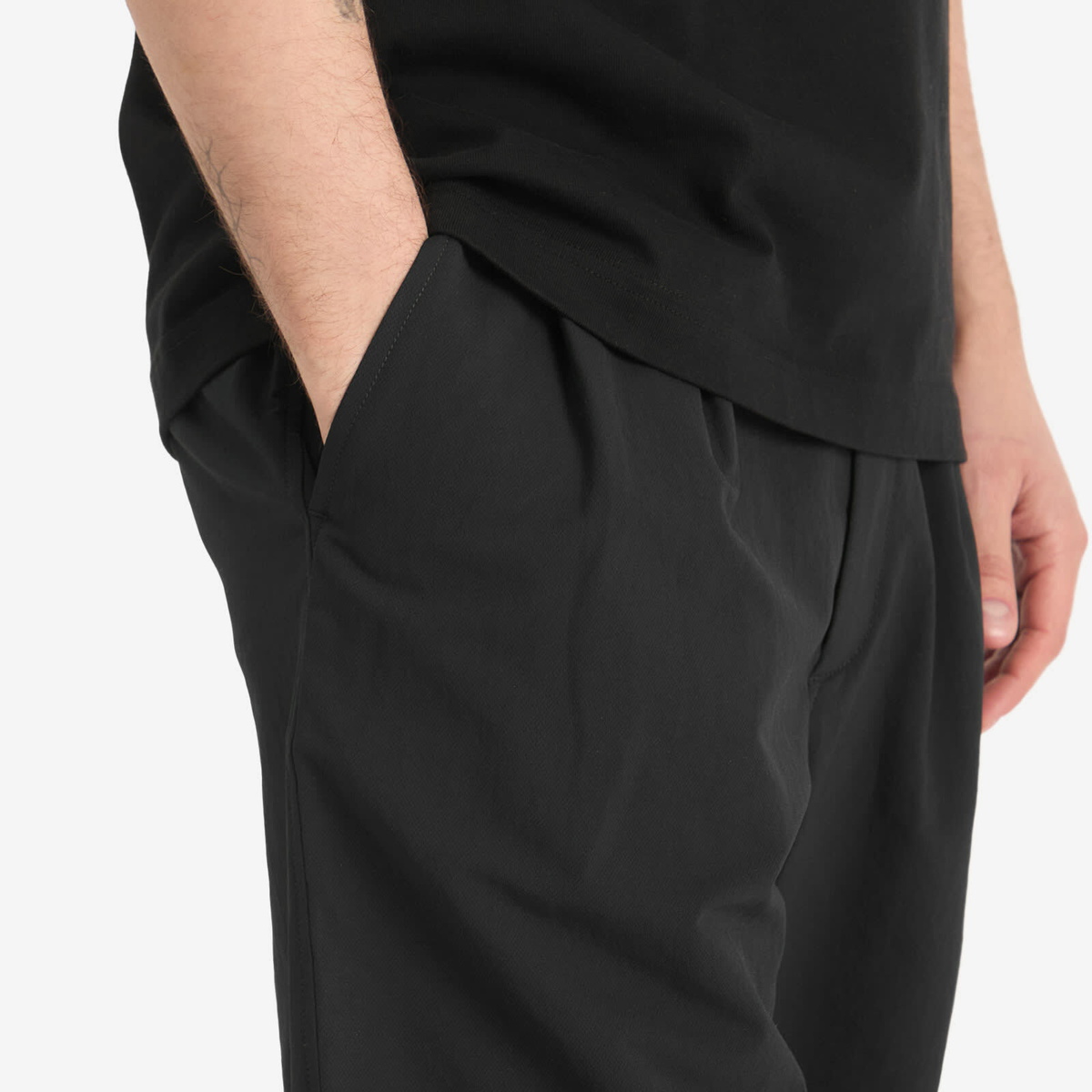 Nanamica Men's Alphadry Double Pleats Shorts in Black