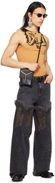 Y/Project Black Classic Cowboy Cuff Jeans