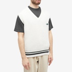Autry Men's Knitted Sport Vest in White