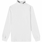 PLEASURES Men's Cut Here Turtleneck T-Shirt in White