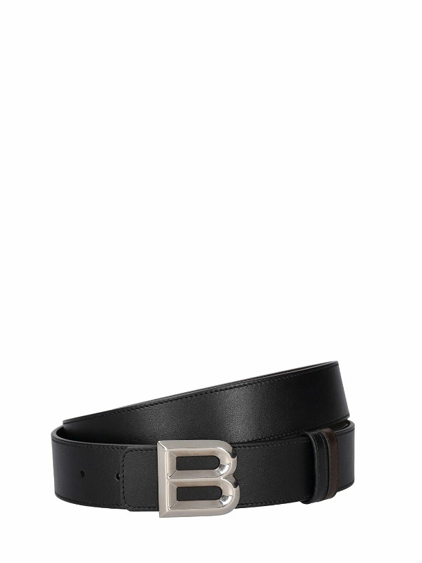 Photo: BALLY - 3.5cm B Bold Reversible Leather Belt