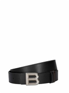 BALLY - 3.5cm B Bold Reversible Leather Belt