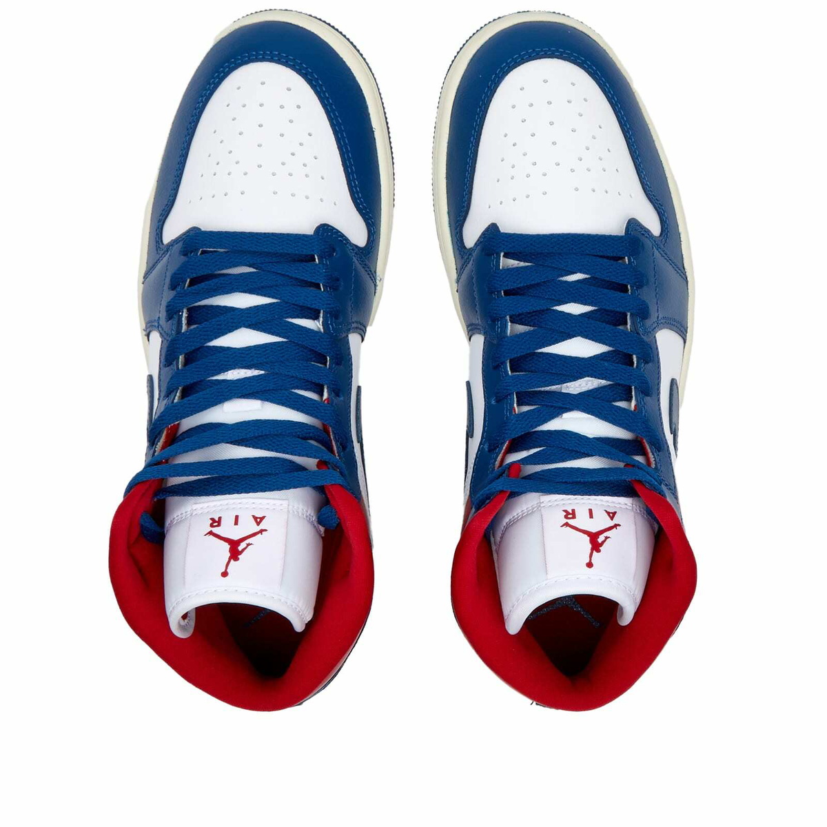 air jordan 1 mid gym blue black white