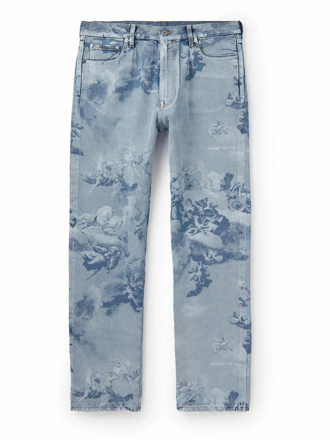 デニム・ジーパン Off-White Straight-Leg Blue Trousers Off-White c/o Virgil Abloh Straight-leg jeans for Men