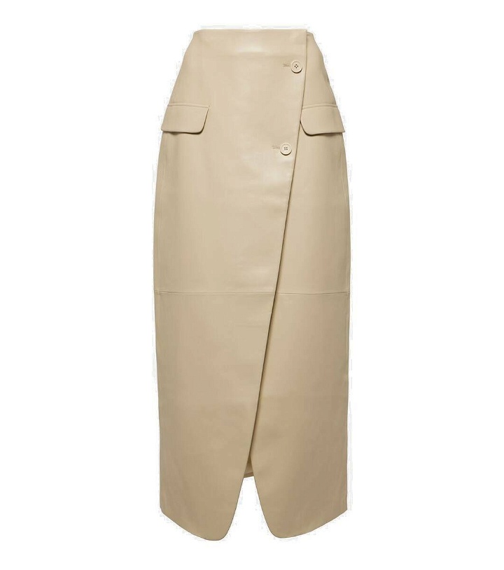 Photo: The Frankie Shop Nan faux leather maxi skirt