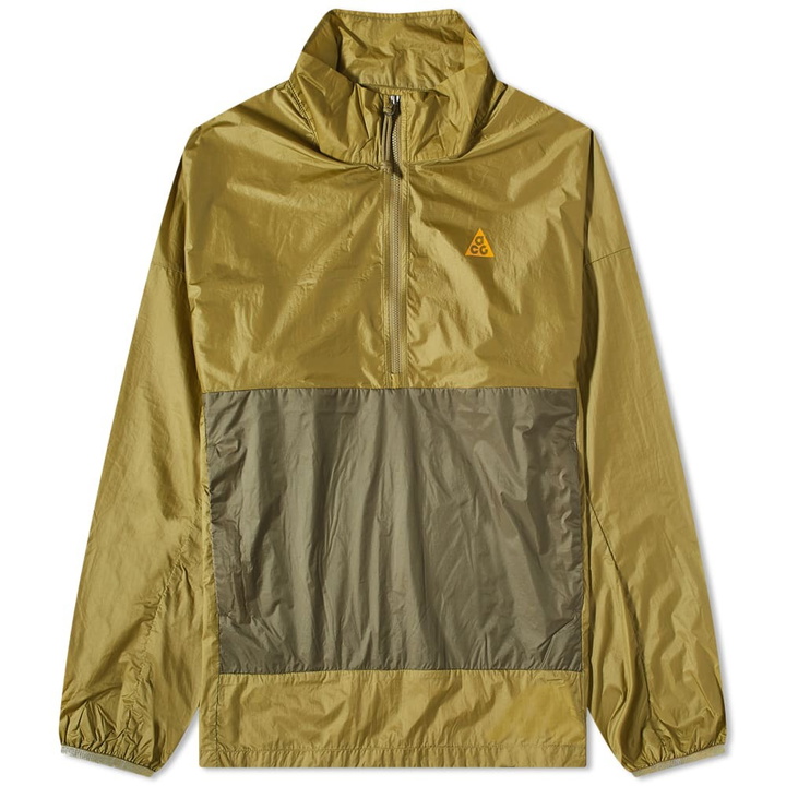 Photo: Nike Men's ACG Cinder Cone Half Zip Top in Pilgrim/Olive