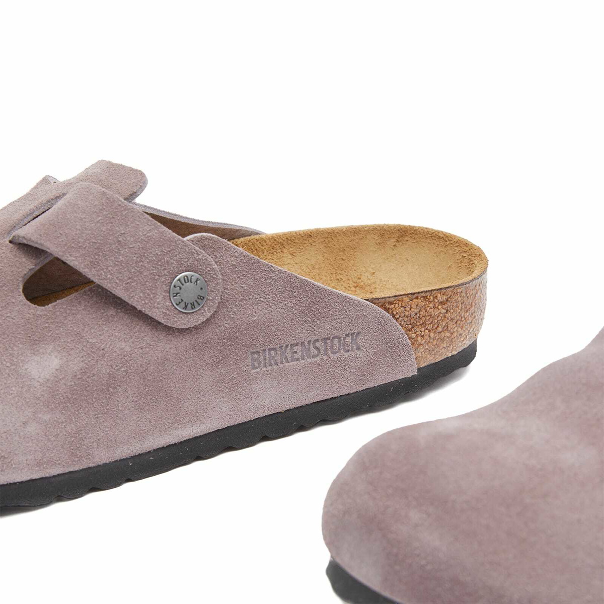 Birkenstock Boston Clog - Faded Purple Suede Birkenstock