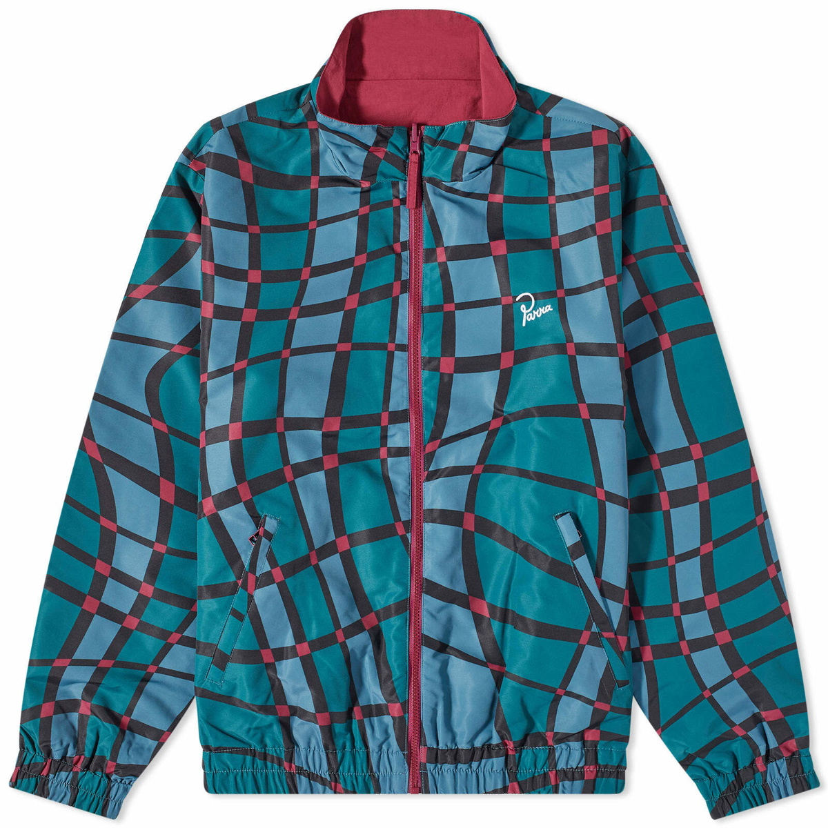 By Parra Men's Squared Waves Track Top in Multi By Parra By Parra Men's Squared Waves Track Top in Multi By Parra