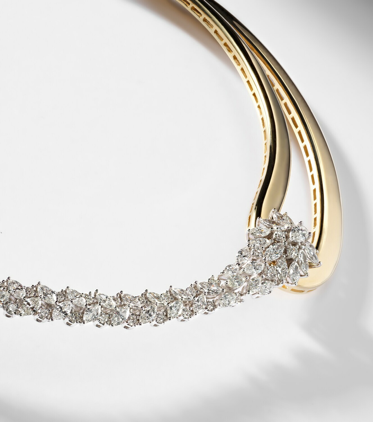 Yeprem Golden Strada 18kt gold necklace with diamonds