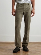 Massimo Alba - Straight-Leg Stretch-Cotton Gabardine Trousers - Green