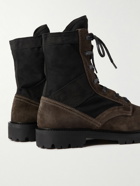 Belstaff - Trooper Suede and Canvas Boots - Gray