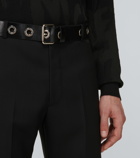 Alexander McQueen - Embellished leather belt