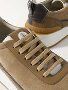 Brunello Cucinelli - Suede and Leather Sneakers - Brown