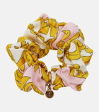 Versace Medusa printed silk scrunchie