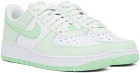 Nike Green & White Air Force 1 '07 Sneakers