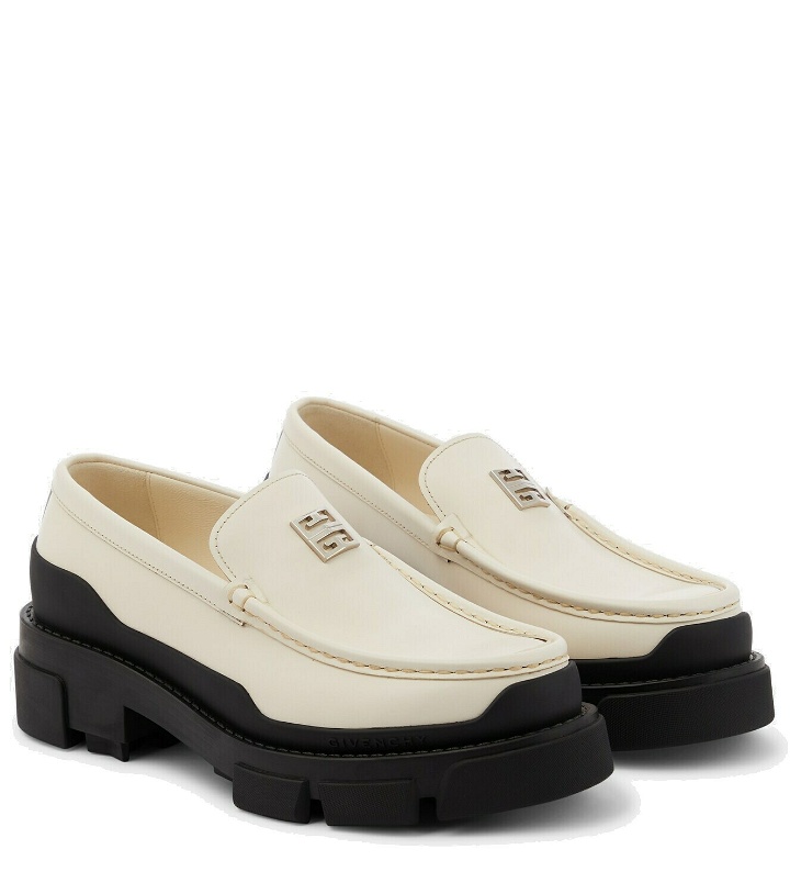 Photo: Givenchy 4G Terra leather loafers