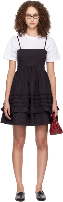 Photo: GANNI Black Frill Minidress