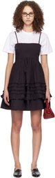 GANNI Black Frill Minidress