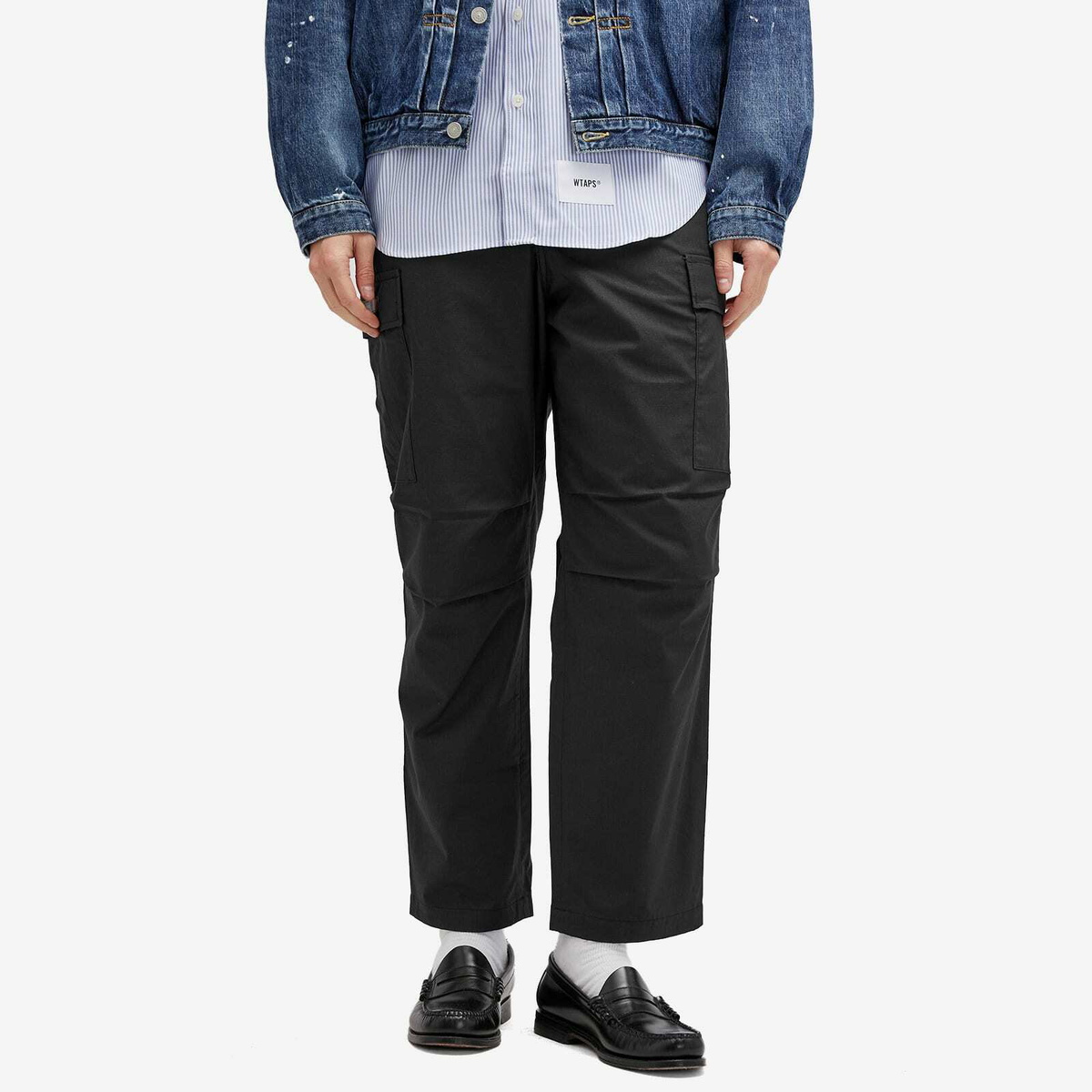 WTAPS Men's 12 Ripstop Cargo Pants in Black WTAPS