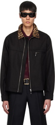 Ernest W. Baker Black Organic Denim Utility Jacket