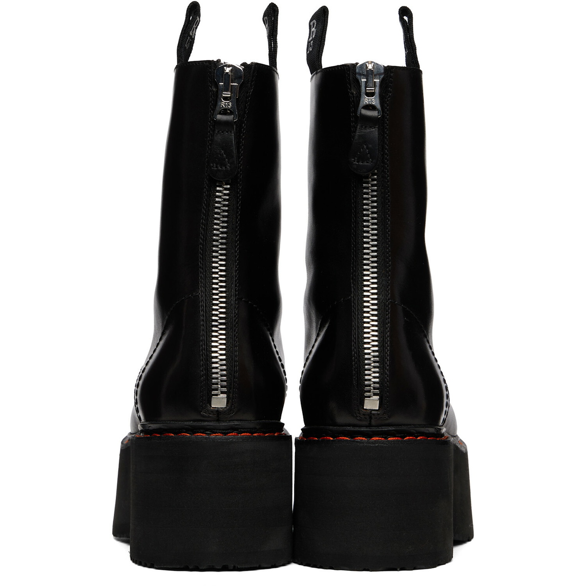 R13 Black Double Stack Boots