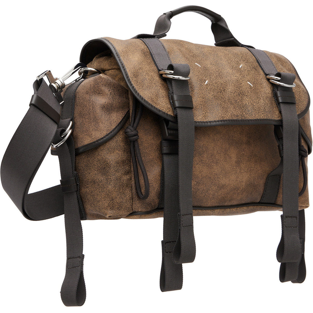 Maison Margiela Brown High Tech Small Messenger Bag
