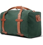 Filson - Leather-Trimmed Cotton-Twill Duffle Bag - Green