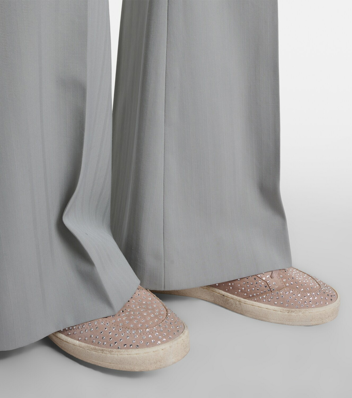 Golden Goose Ball Star embellished suede sneakers