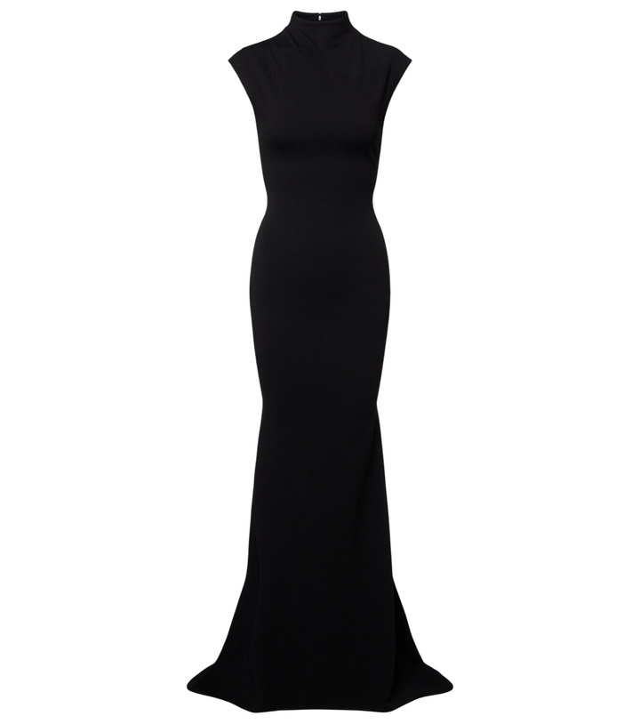 Jacquemus Black Le Chouchou 'La Saudade Longue Brode' Maxi Dress Jacquemus