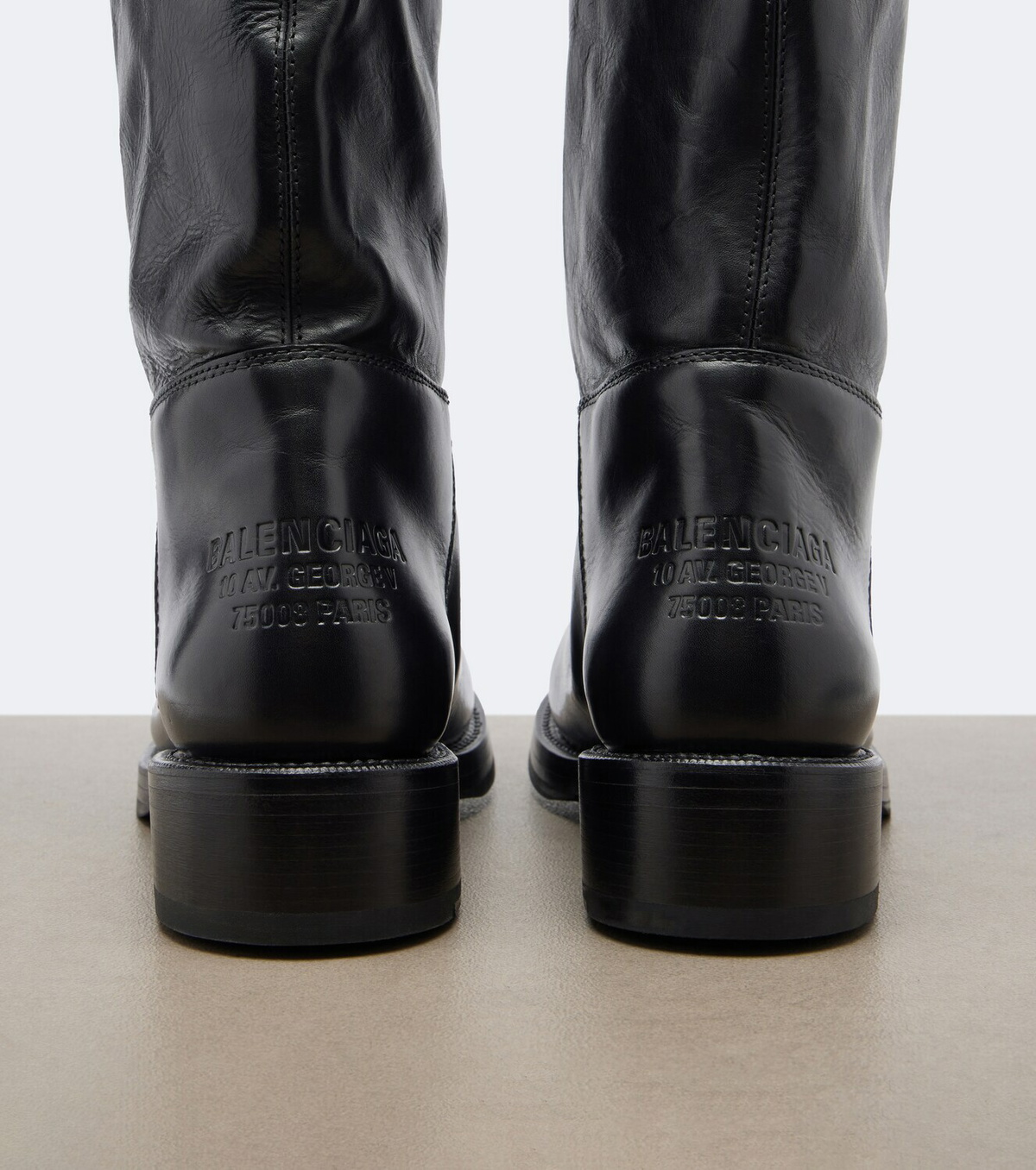 Balenciaga Leather biker boots