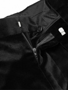 Paul Smith - Slim-Fit Satin-Trimmed Cotton-Velvet Tuxedo Trousers - Black