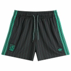 Adidas Liverpool FC Icon Shorts in Black/Sea Green