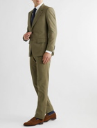 Kingsman - Straight-Leg Cotton Suit Trousers - Green