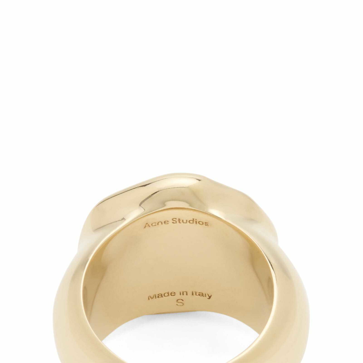 Acne Studios Women's Stamp Ring in Gold
