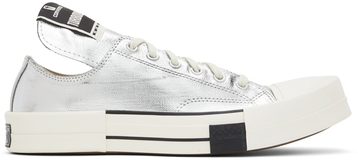 Photo: Rick Owens Drkshdw Silver Converse Edition Turbodrk Chuck 70 Low Sneakers