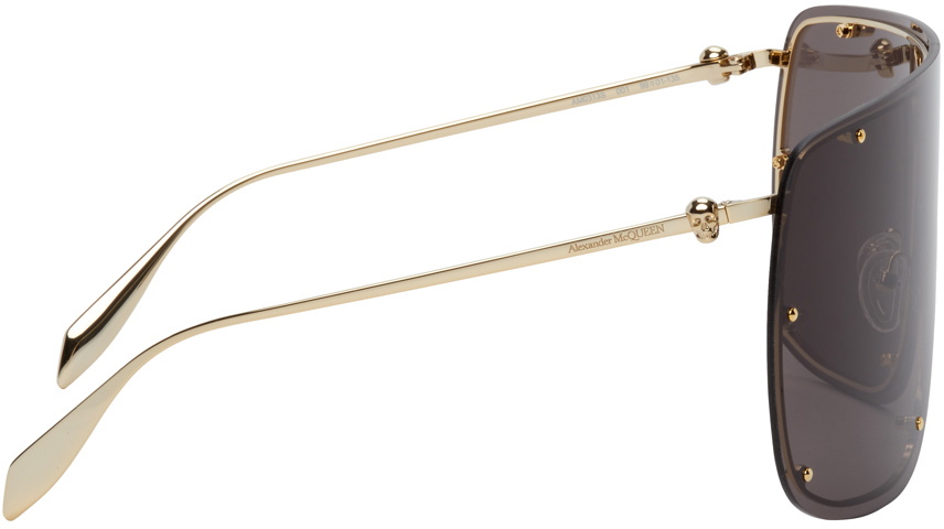 サングラス ALEXANDER MCQUEEN Gold l Spike Studs Sunglasses Alexander McQueen Gold Spike Studs Cat-Eye Sunglasses