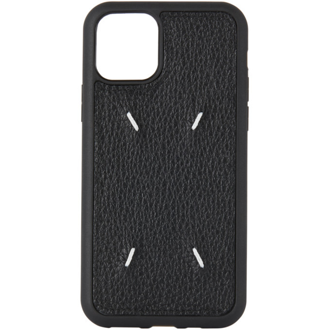 Maison Margiela Black Four Stitch iPhone 11 Pro Case Maison Margiela