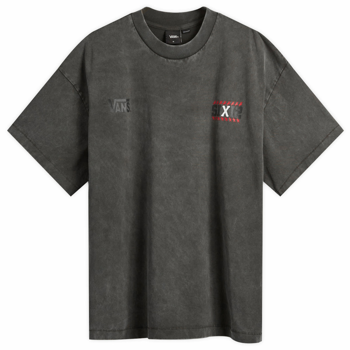 Vans Black and Red WTAPS Edition Flame Long Sleeve T-Shirt Vans