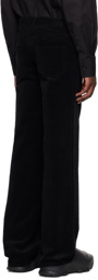 We11done Black Low-Rise Trousers